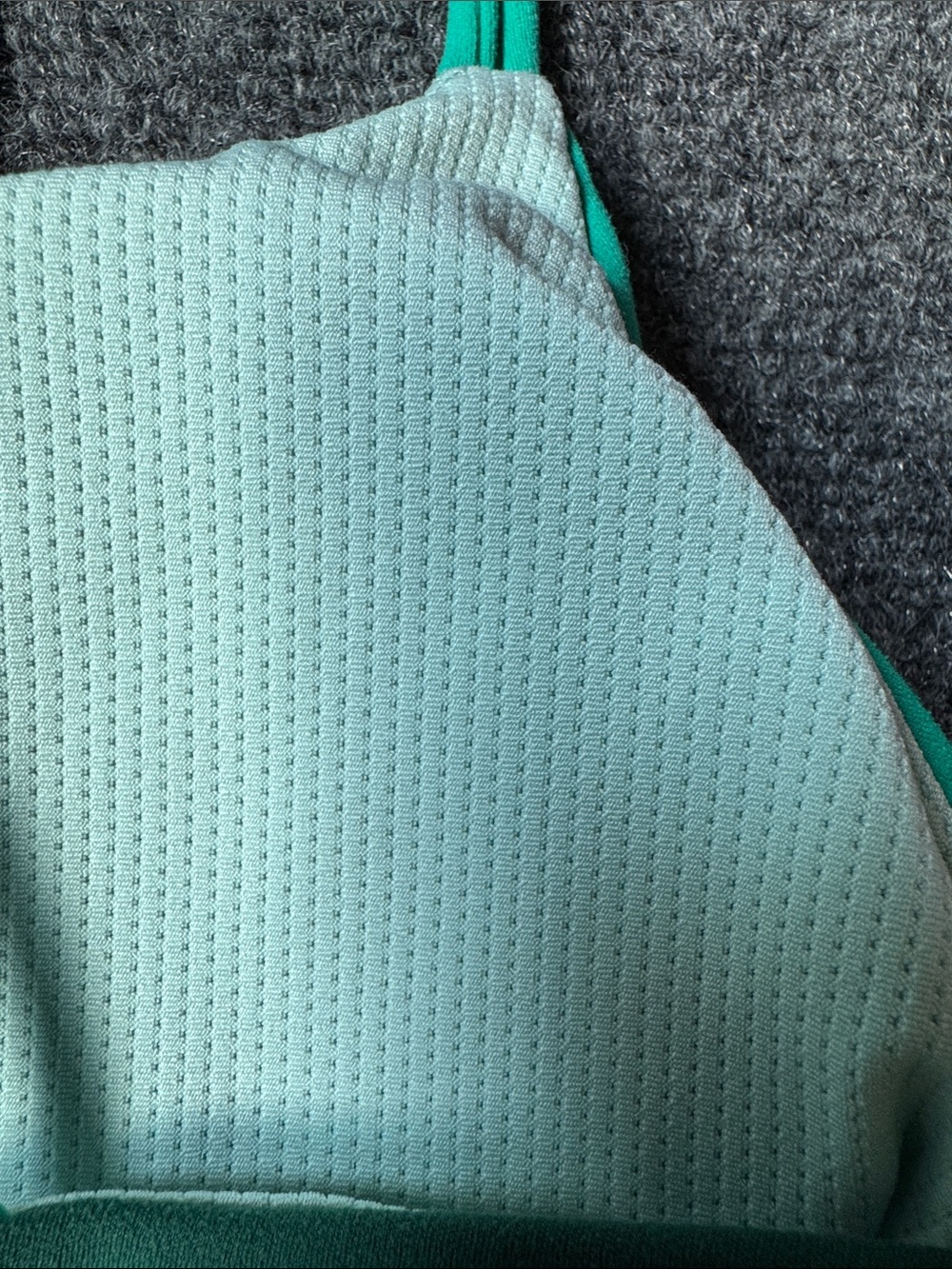 Athleta Teal and Forest Green Strappy Sports Bralette - Picture 7 of 9